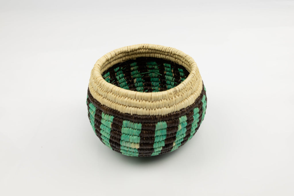 Vintage Woven Panama Basket