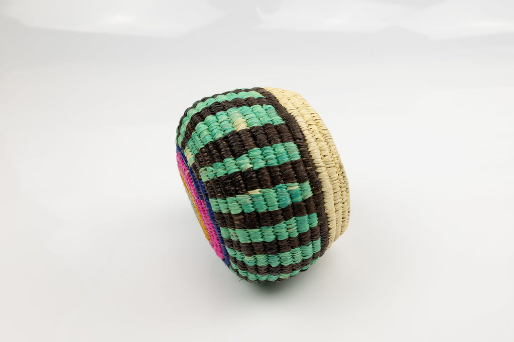 Vintage Woven Panama Basket
