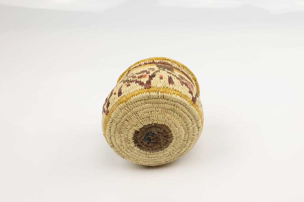 Vintage Woven Panama Basket