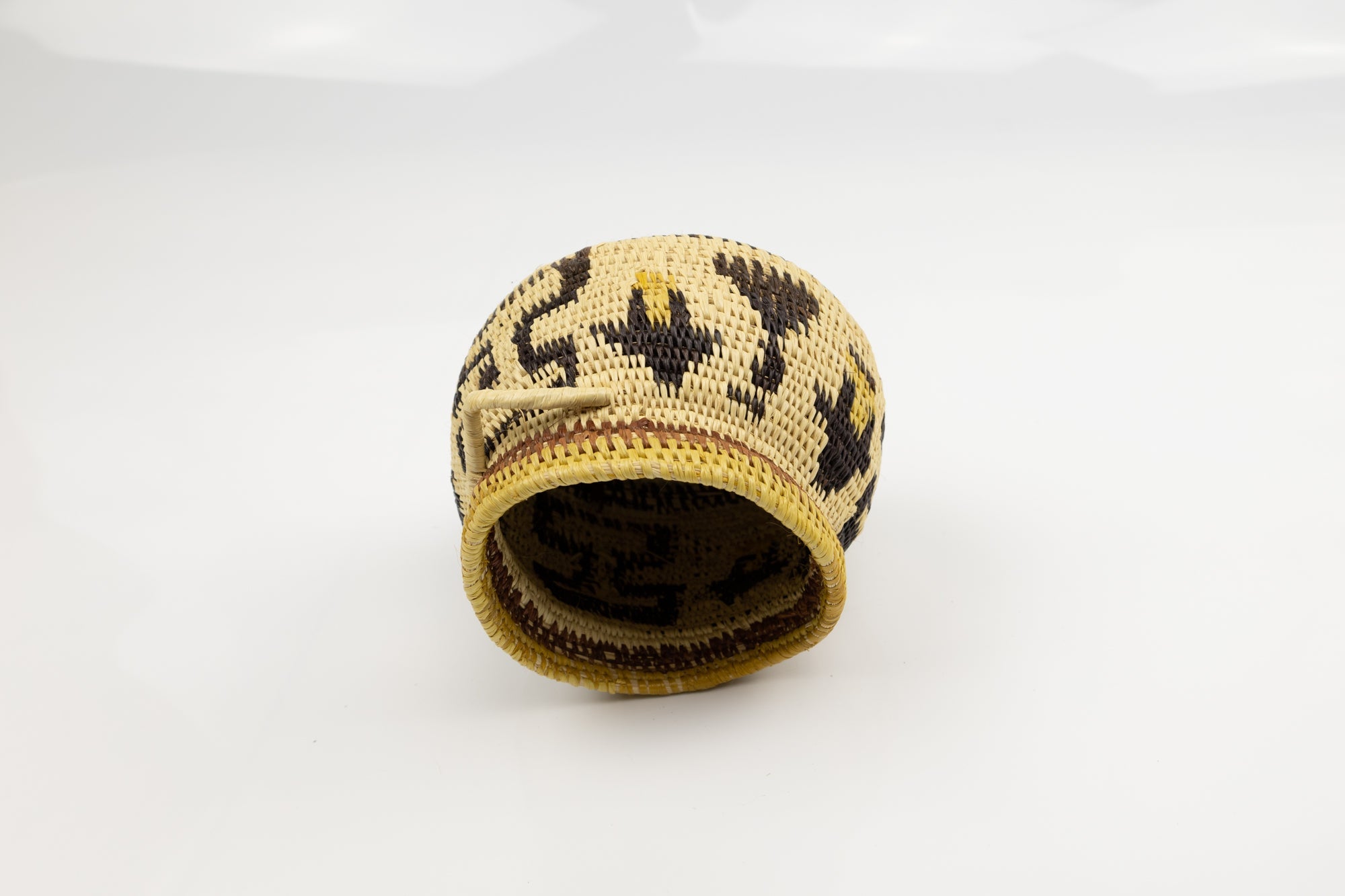 Vintage Woven Panama Basket