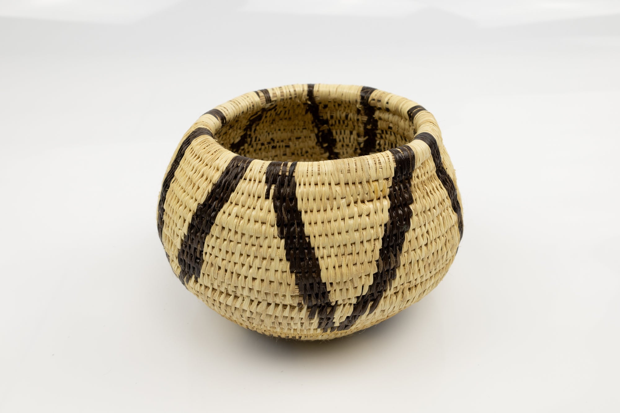 Vintage Woven Panama Basket