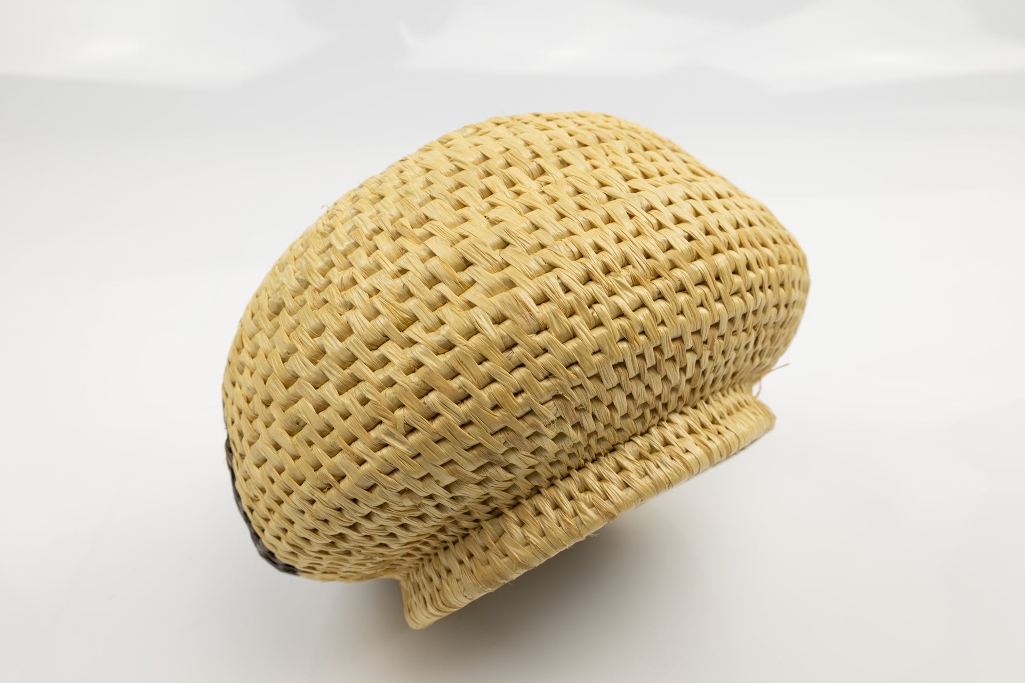 Vintage Woven Panama Basket