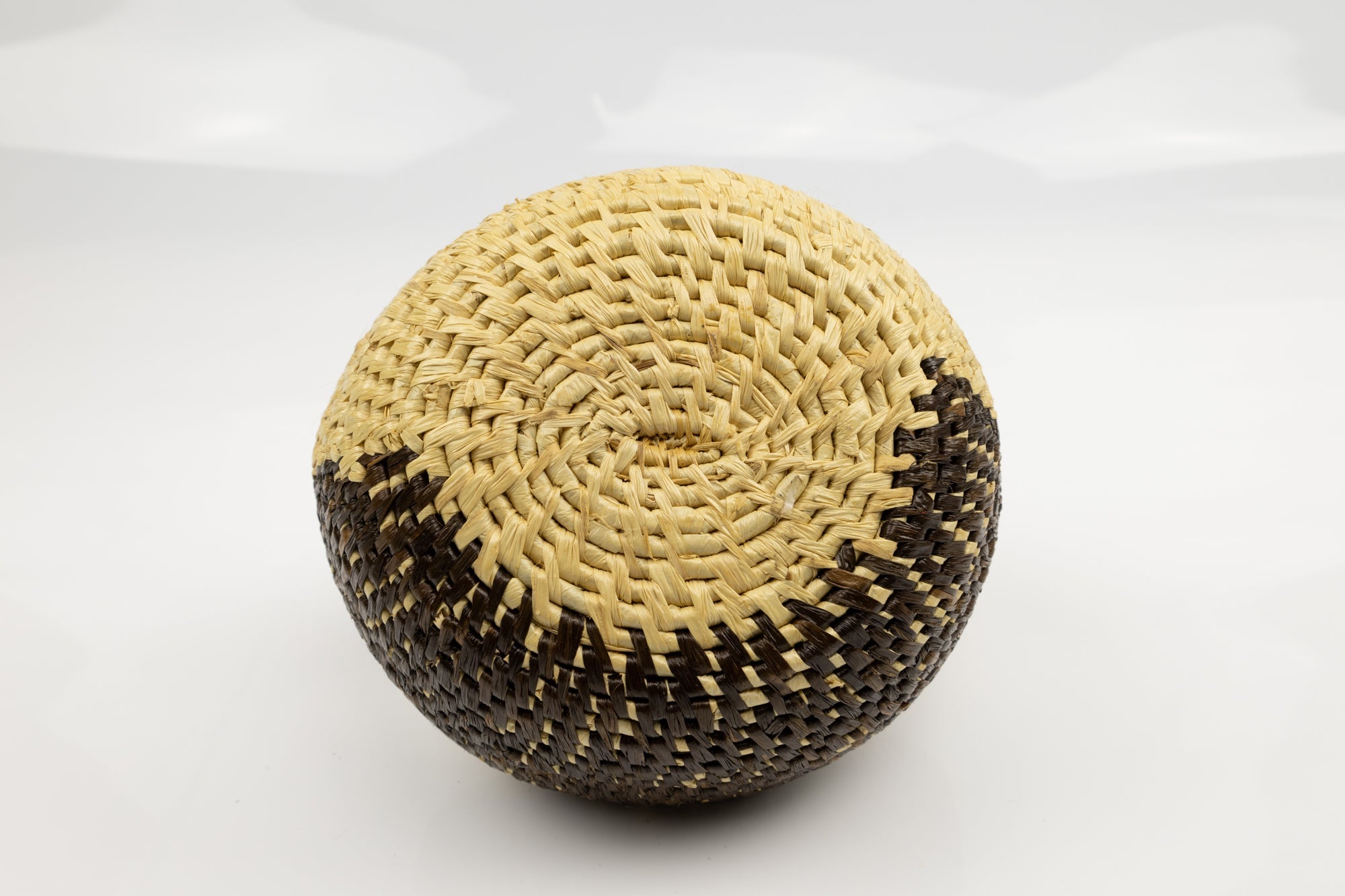 Vintage Woven Panama Basket