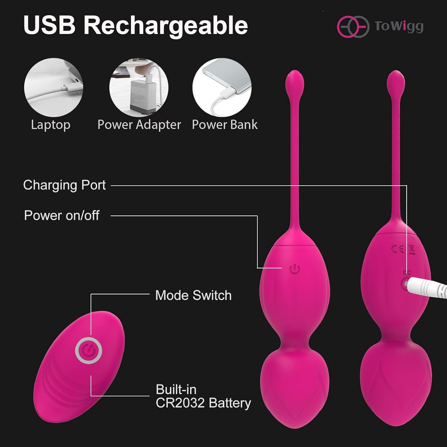 VitalVibe Kegel Exerciser Egg Vibrator