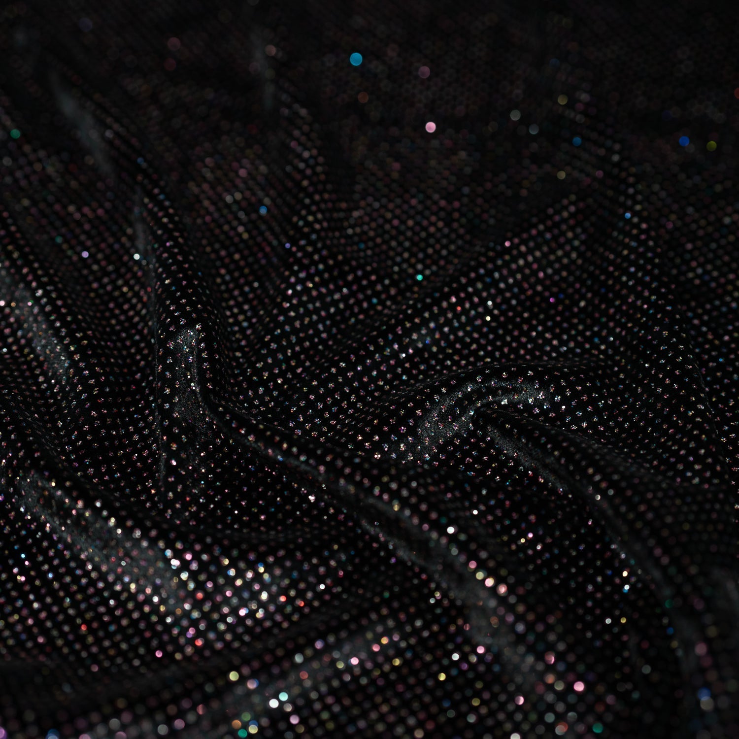 Vivian Glitter Printed Stretch Velvet Fabric | Blue Moon Fabrics