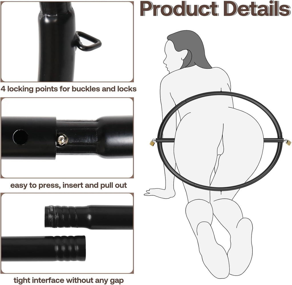 WaistSecure Modular BDSM Spreader Bar Kit