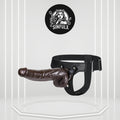 WideReach Thick Ebony Dildo Strap-On