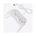 Mando clásico con cable – Blanco (estilo Pro) para Wii y Wii-U