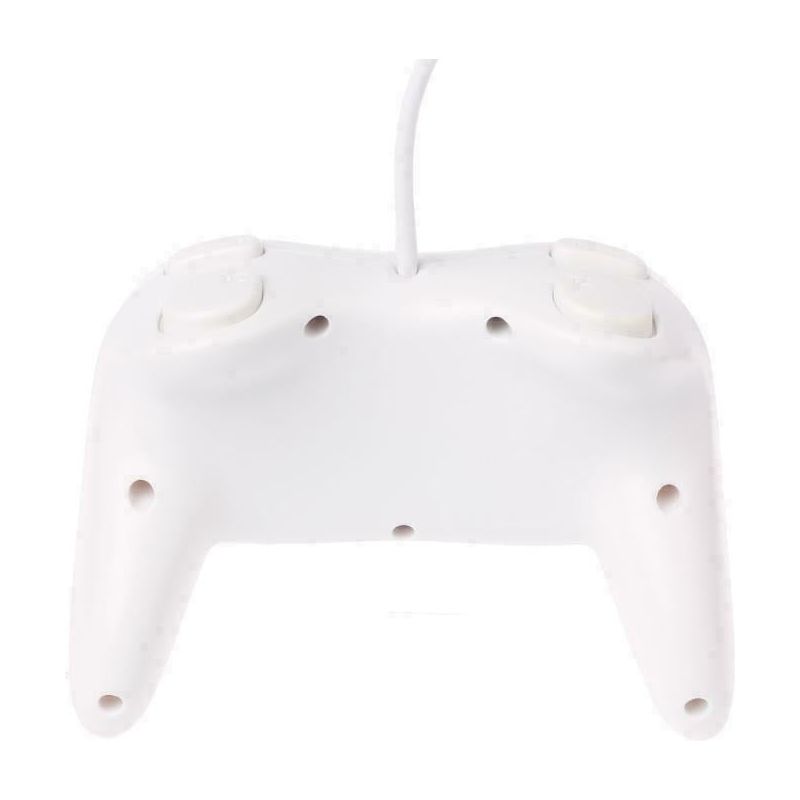 Mando clásico con cable – Blanco (estilo Pro) para Wii y Wii-U