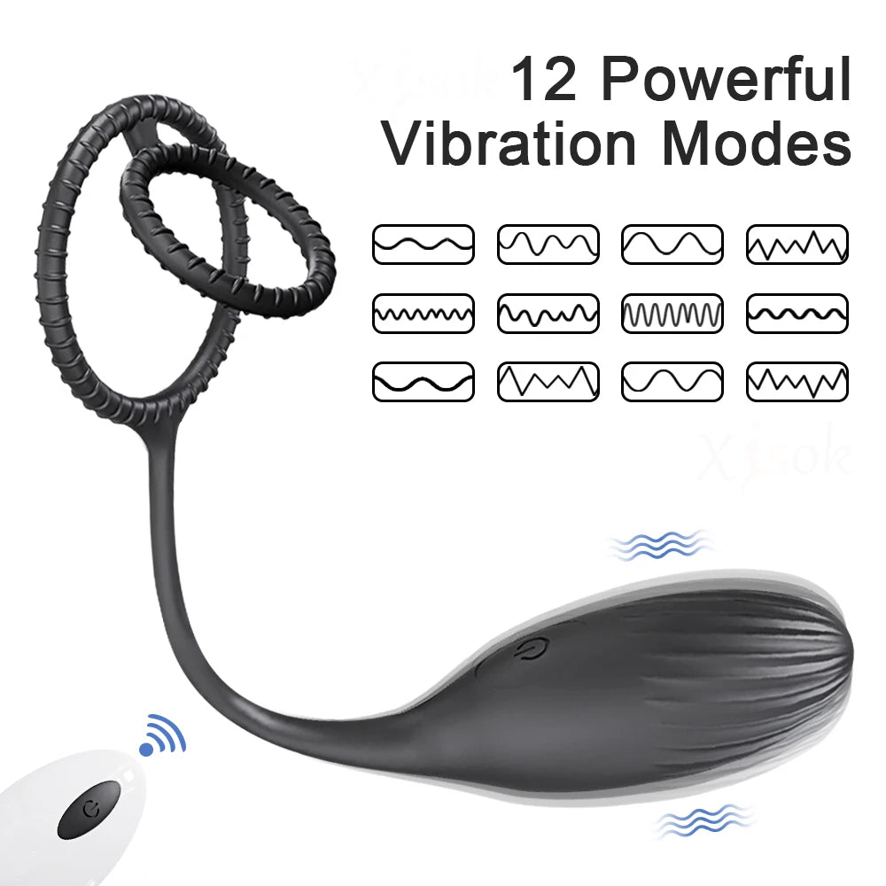 Wireless Control Prostate Massager Cock Ring