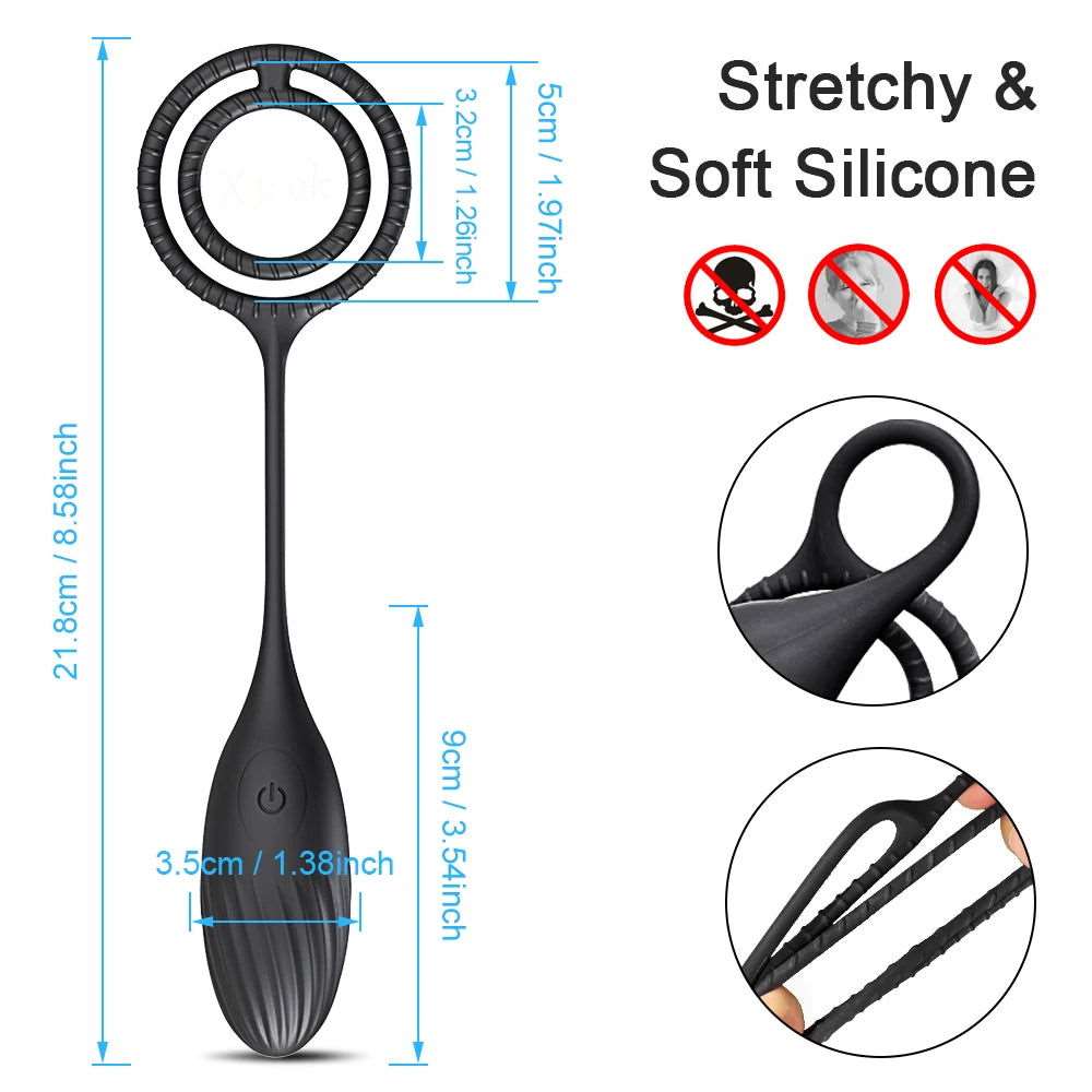 Wireless Control Prostate Massager Cock Ring