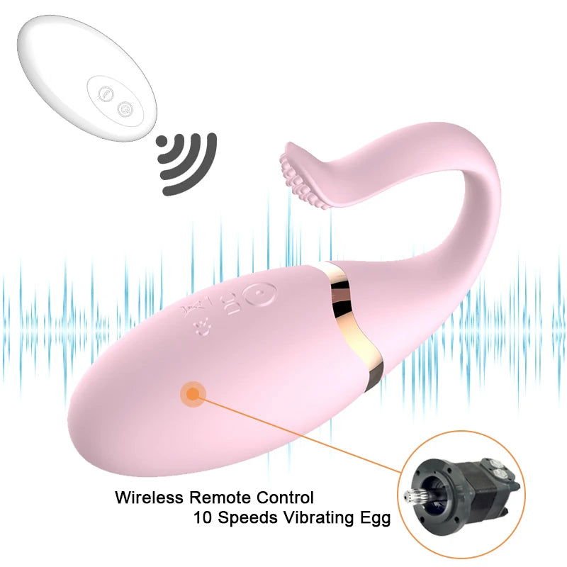 Wireless Remote Control Silicone Bullet Egg Vibrator