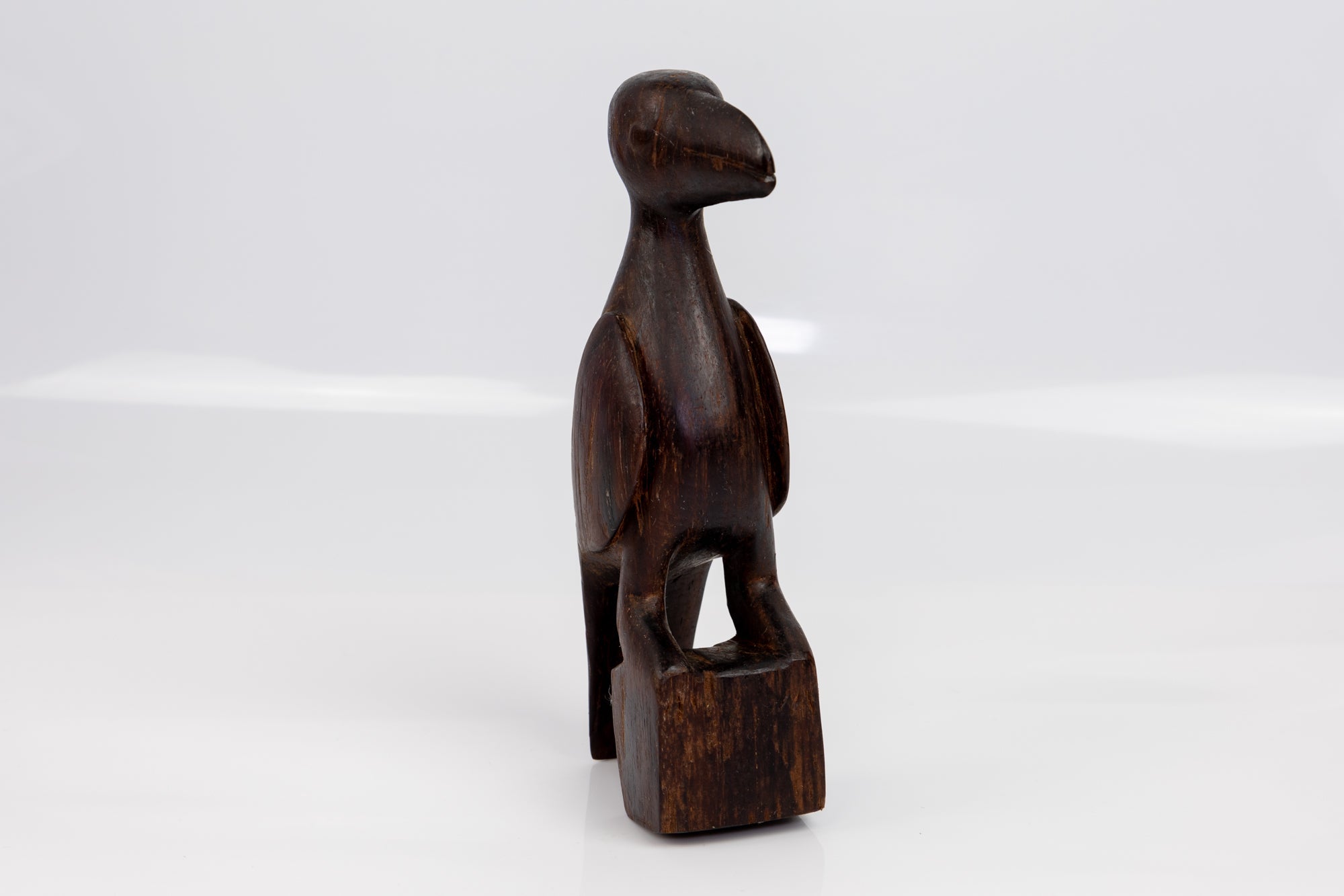Vintage Jungle Bird Wood Carving