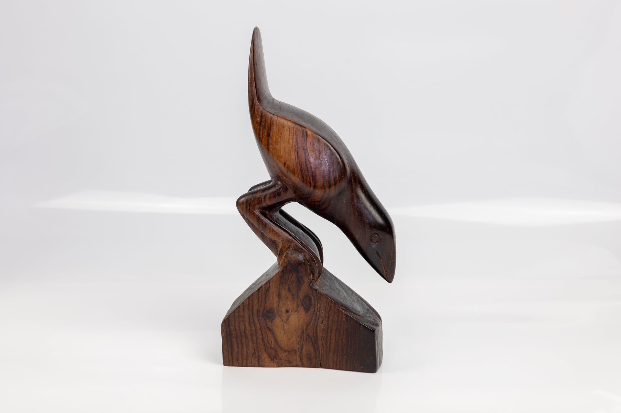 Vintage Seedeater Bird Wood Carving