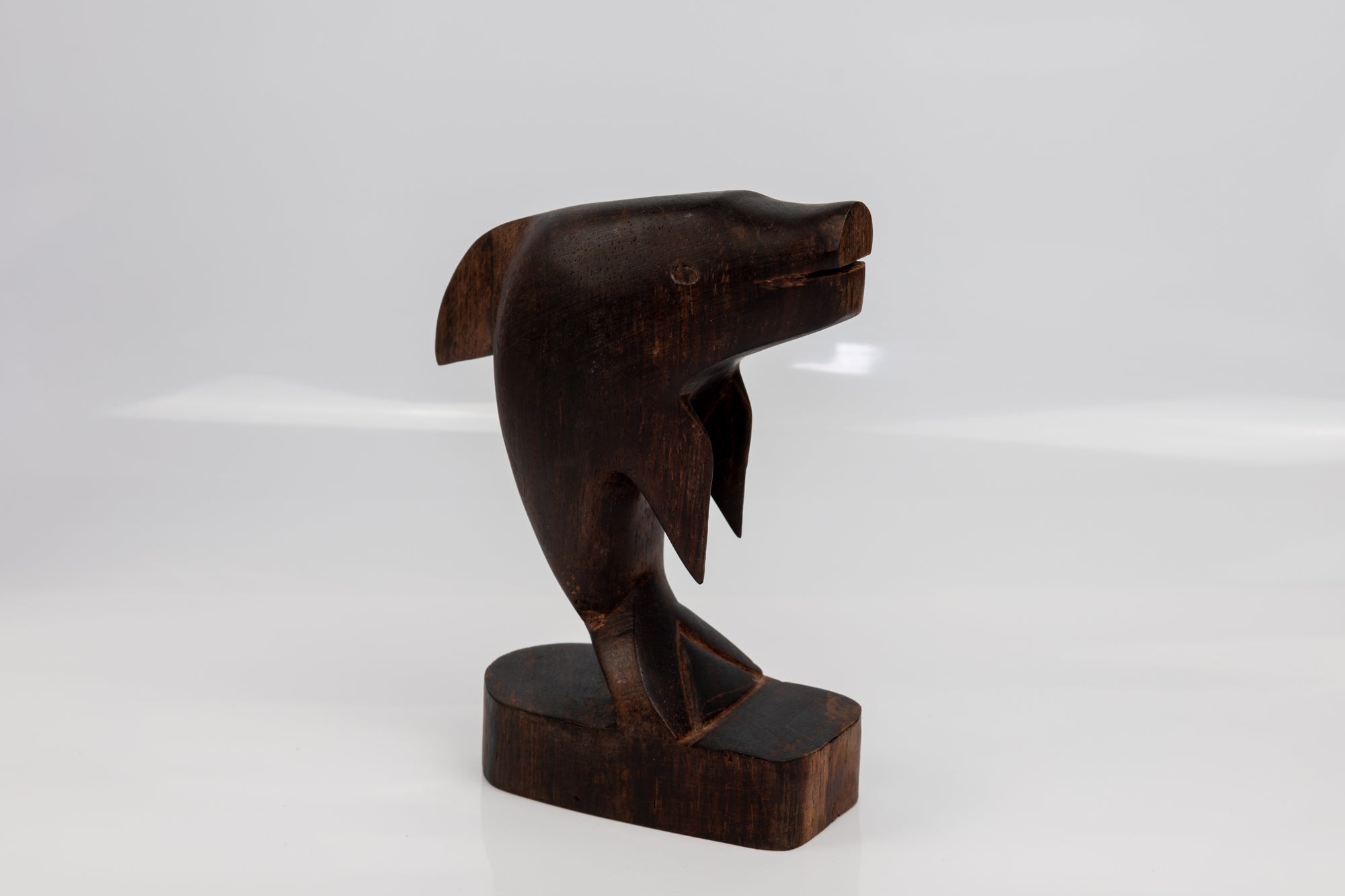 Vintage Ocean Fish Wood Carving