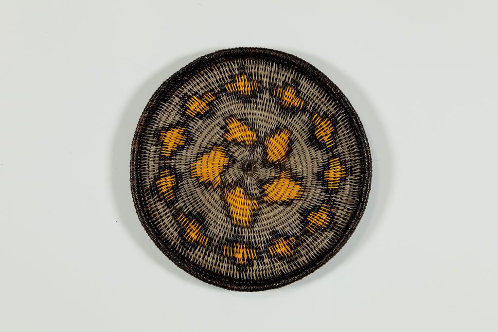Golden Pedal Flower Basket Plate