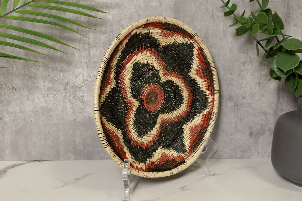 Flourishing Floral Flower Bowl Basket Plate