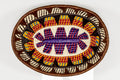 Multi-Color Oval-Shaped Basket Plate
