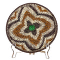 Galaxy Green Center Flower Basket Plate