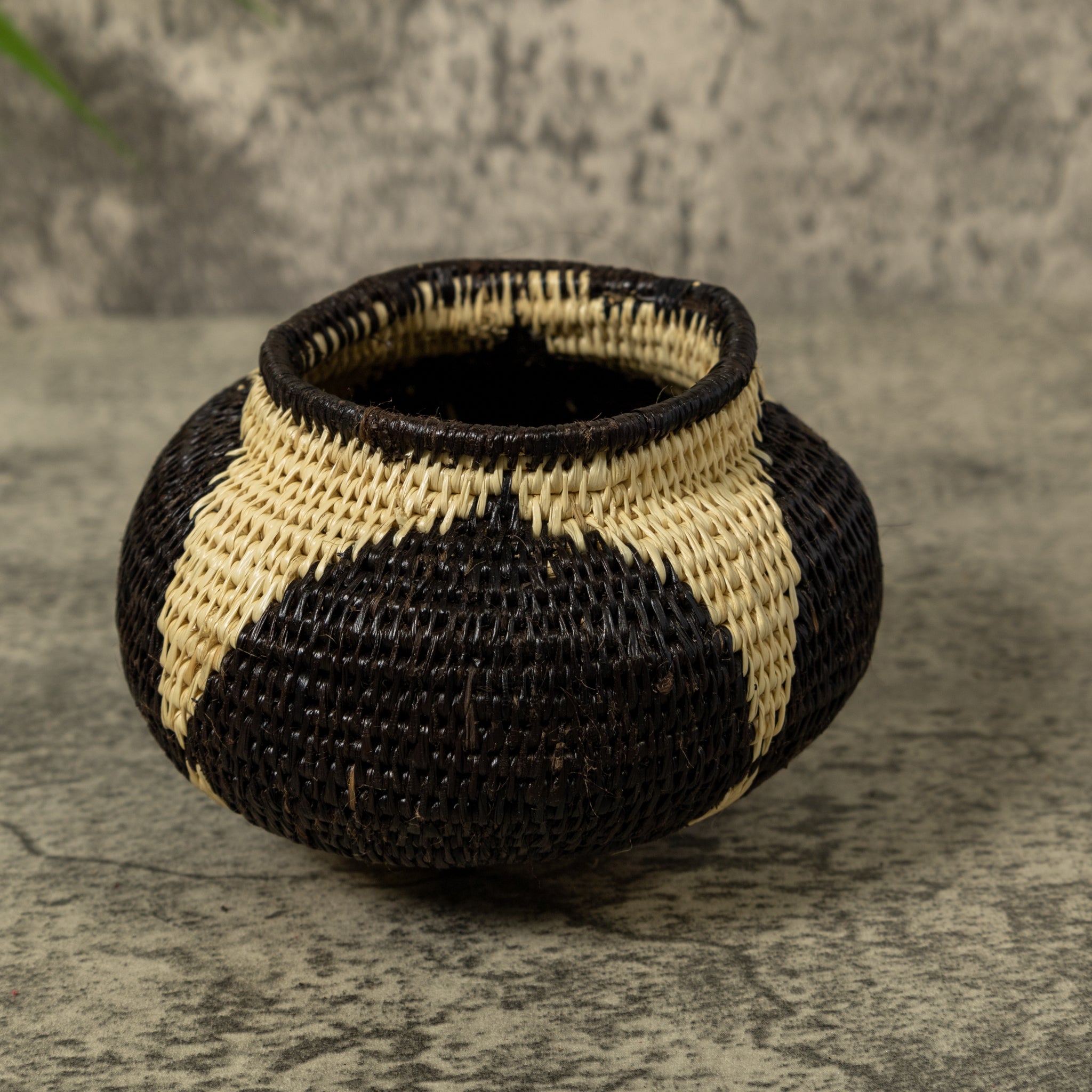 Black And White Star Rainforest Basket