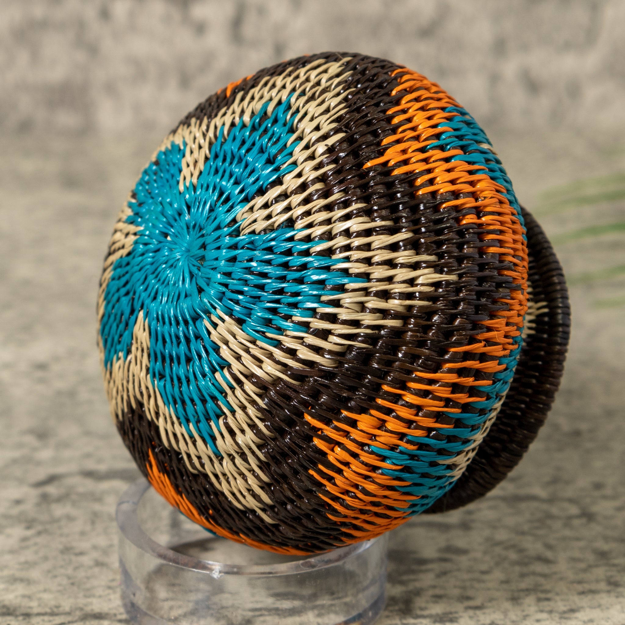 Aqua Ocean Waves Rainforest Basket