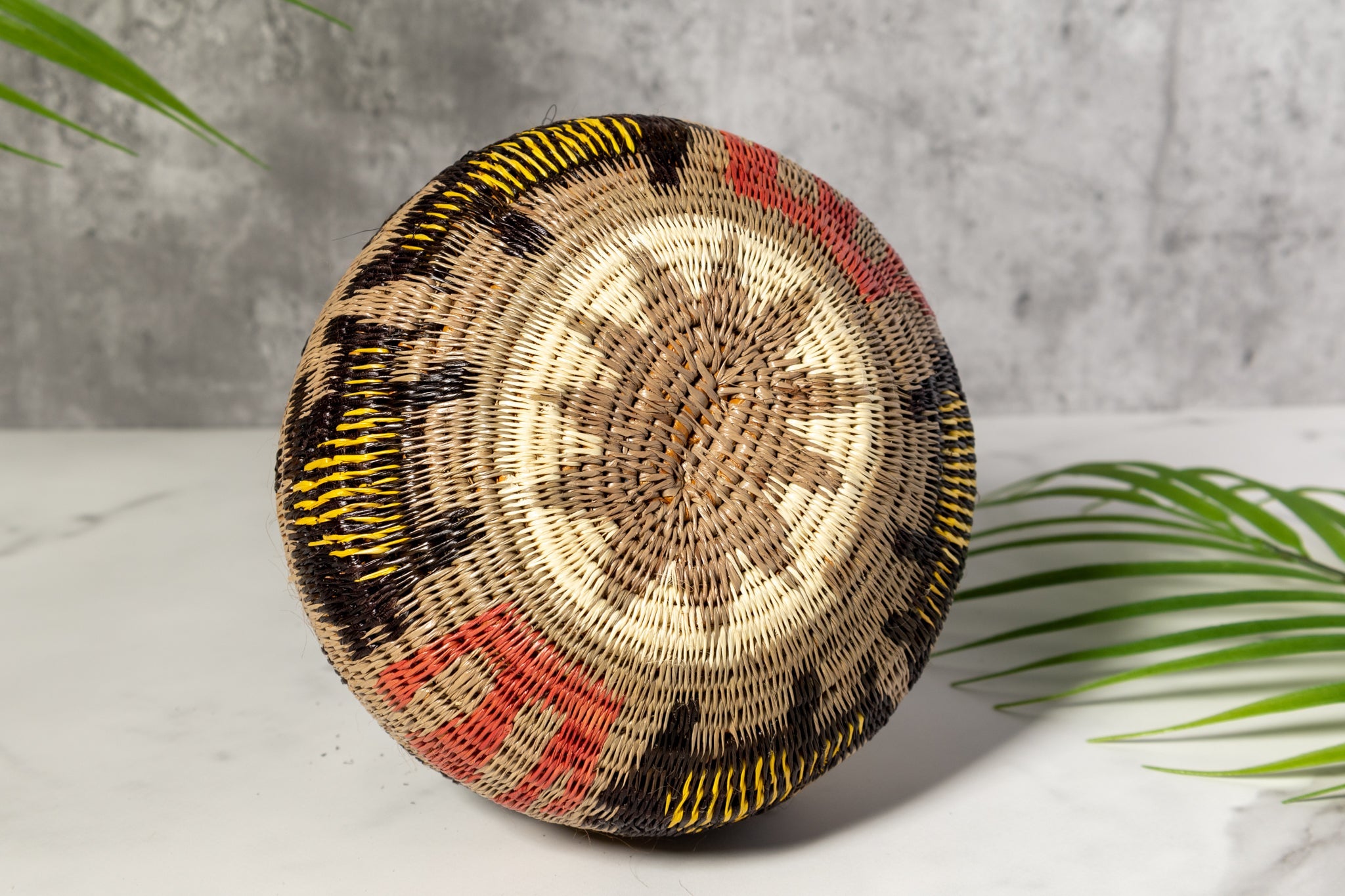 Multi-Color Jungle Critters Woven Basket