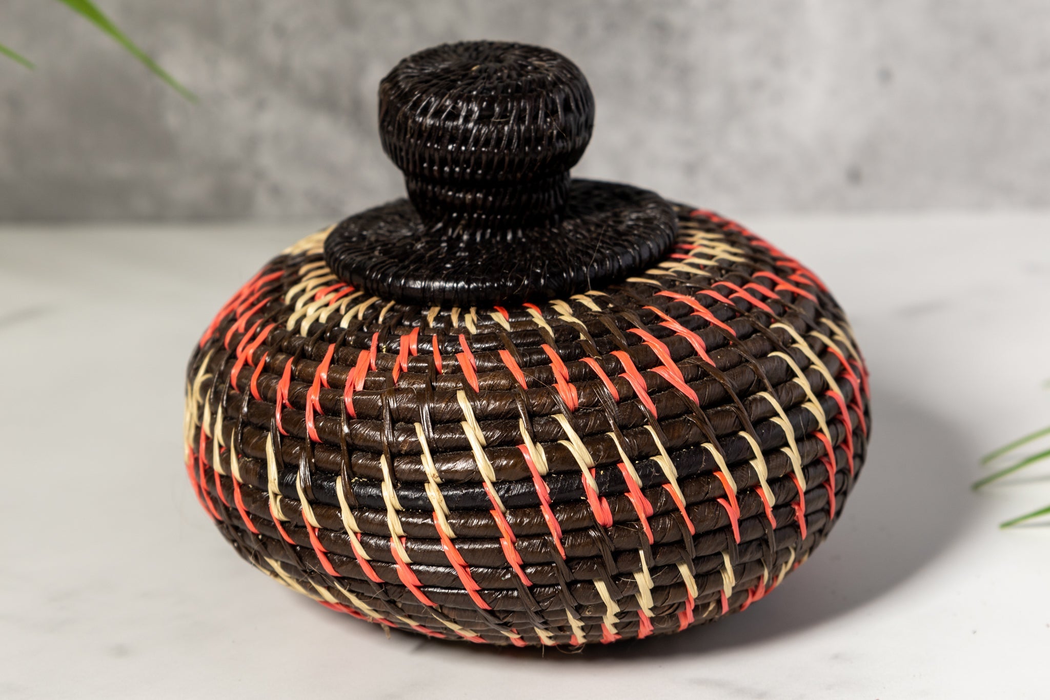 Halloween Woven Basket With Top