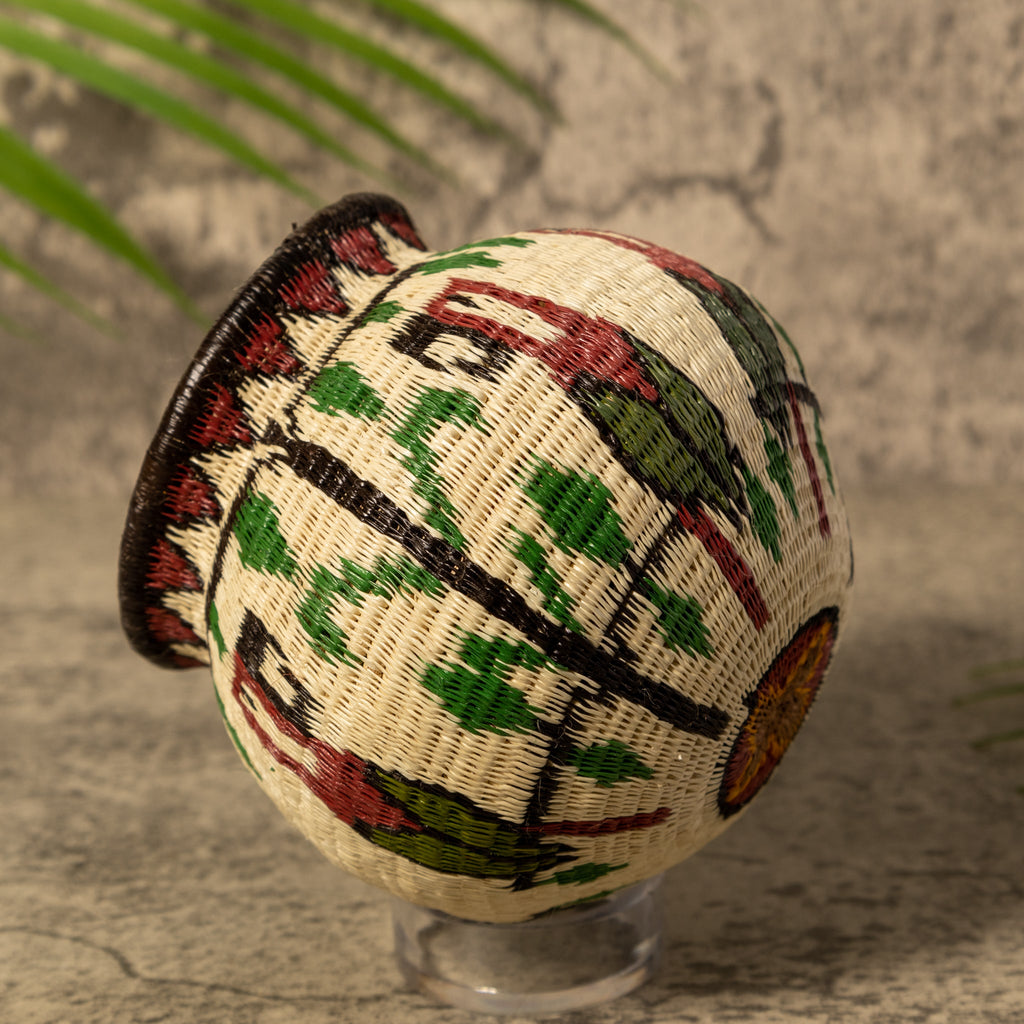 Scarlet Jungle Parrot Rainforest Basket