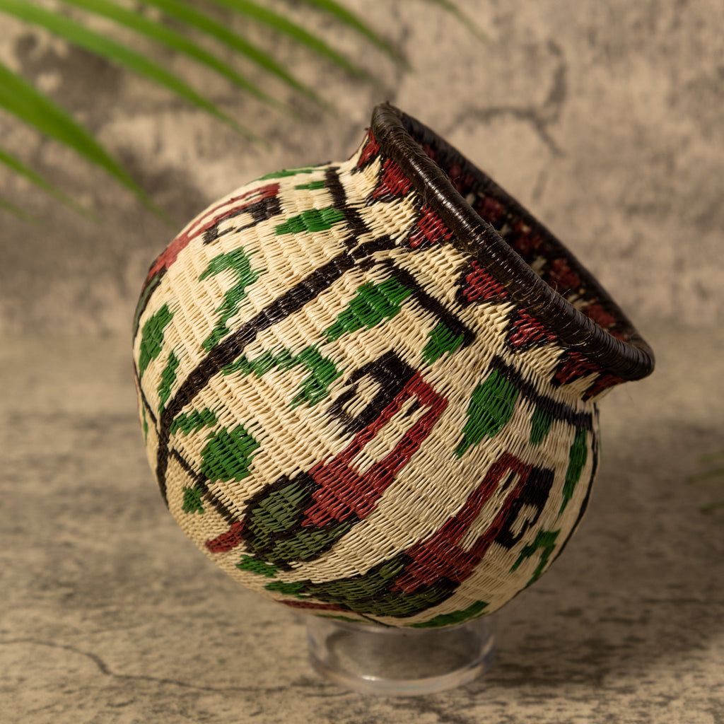 Scarlet Jungle Parrot Rainforest Basket