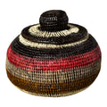 Jungle Rhythm Woven Basket With Top