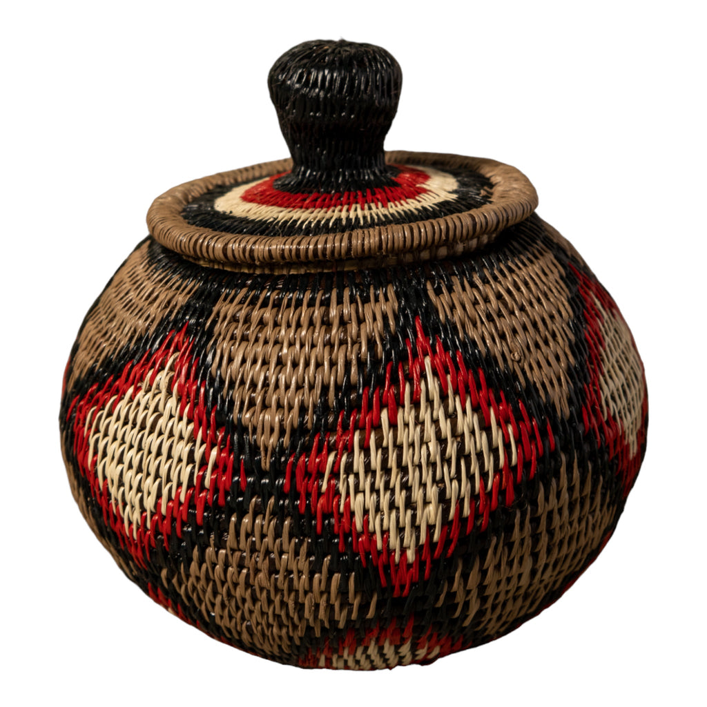 Diamond Design Rainforest Basket With Top