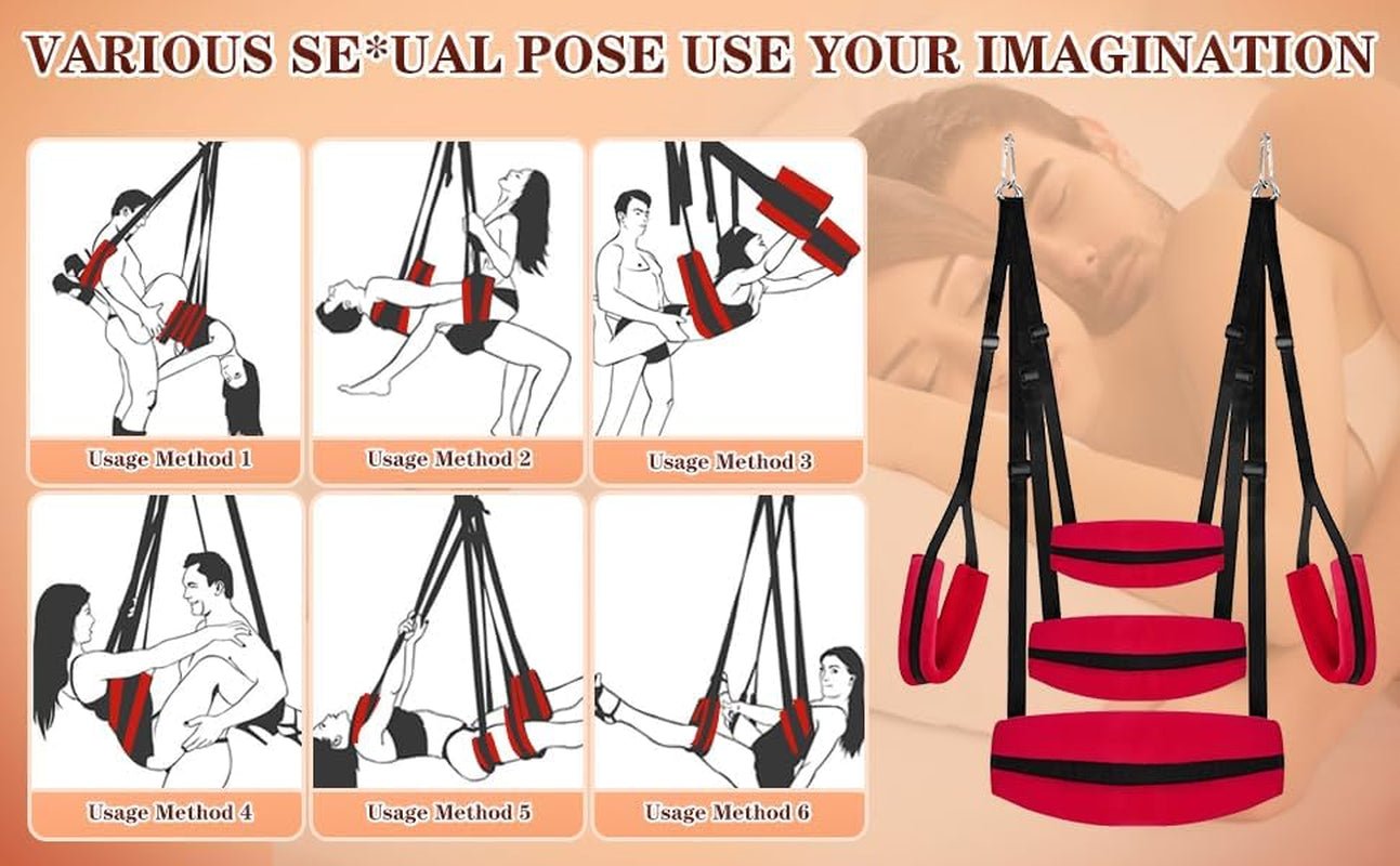 RedyX Ceiling & Door Sex Swing 300lb Support