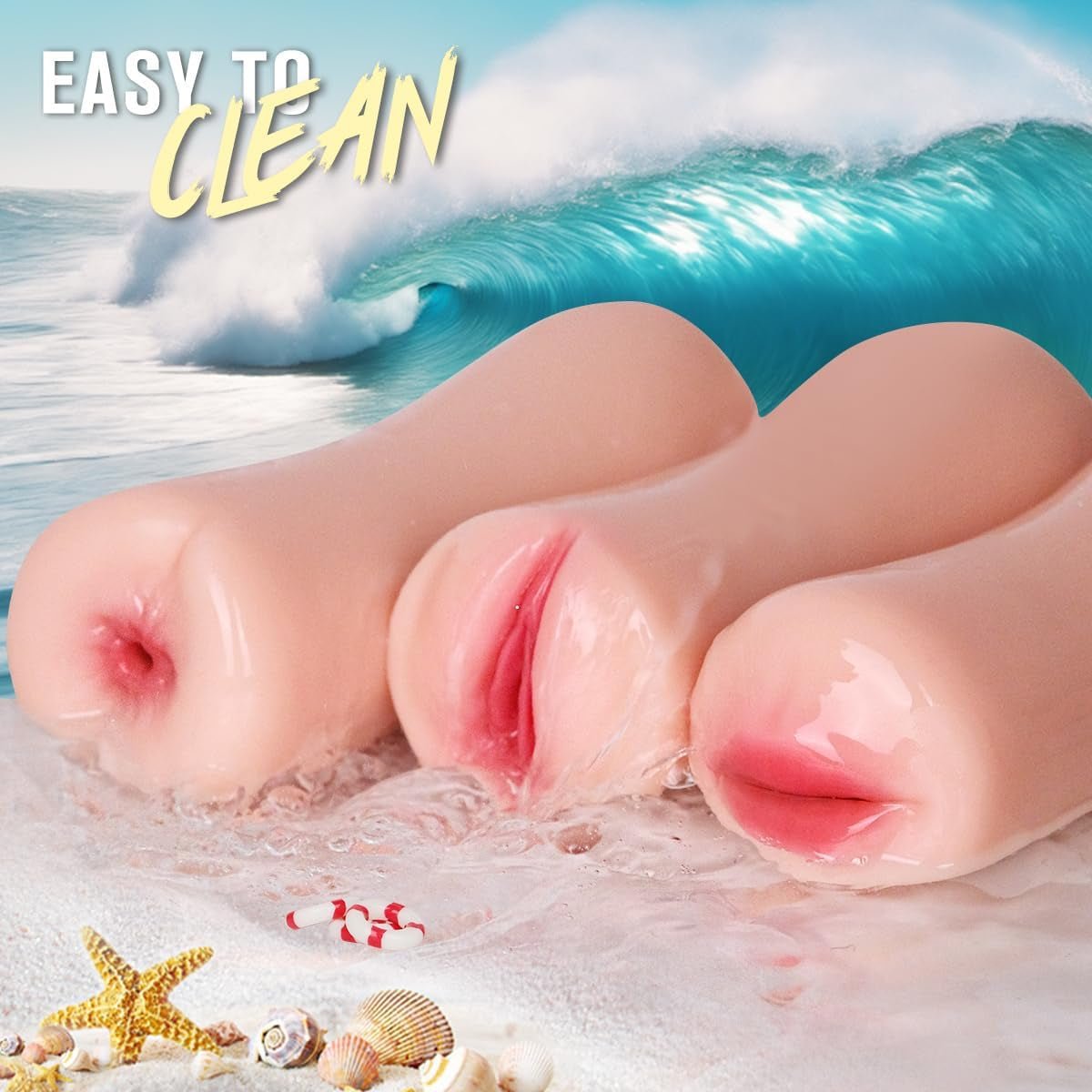 TriPleasure 3 Pack Pocket Pussy Set Realistic Male Masturbators
