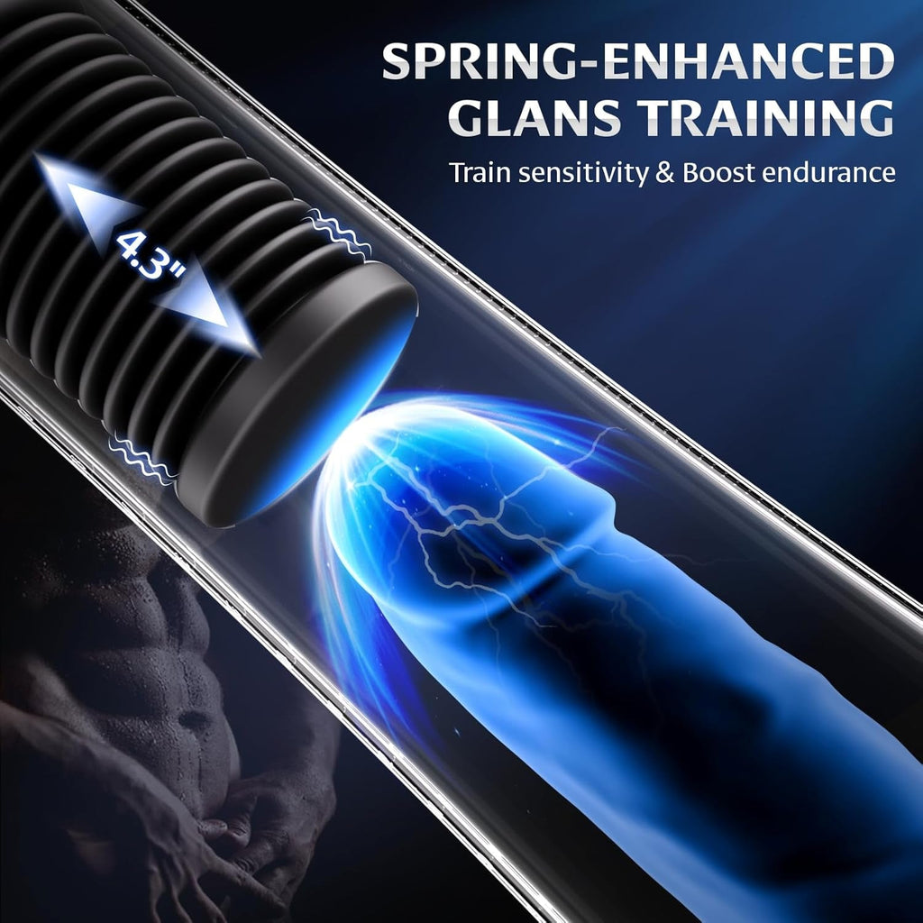 ClearPulse AI Male Masturbator Transparent Pump Trainer