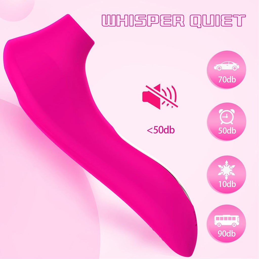 RoselleVibe Rose Vibrator Wand 10 Modes Waterproof Quiet