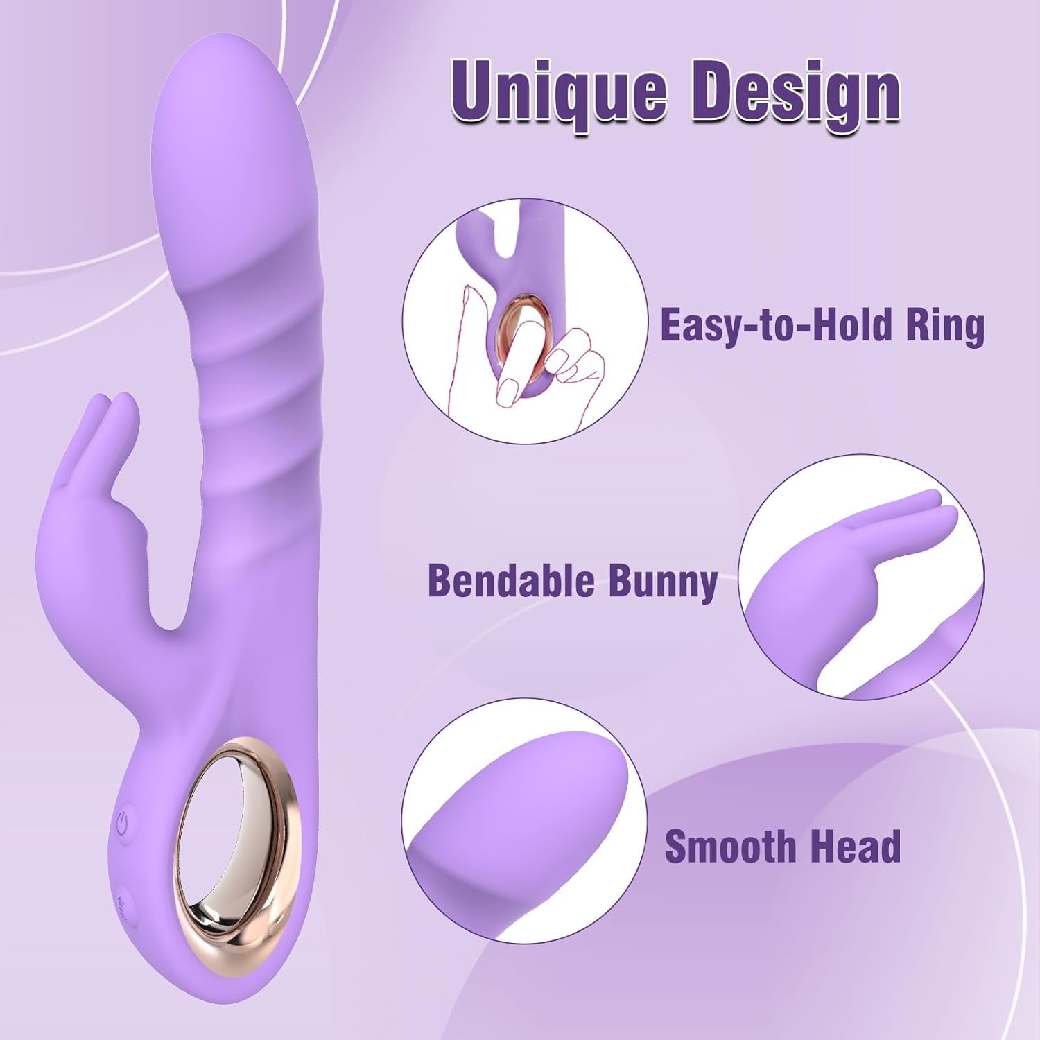 VeloraThrust Thrusting Rabbit Vibrator 3 Motor 5 Thrust 10 Modes