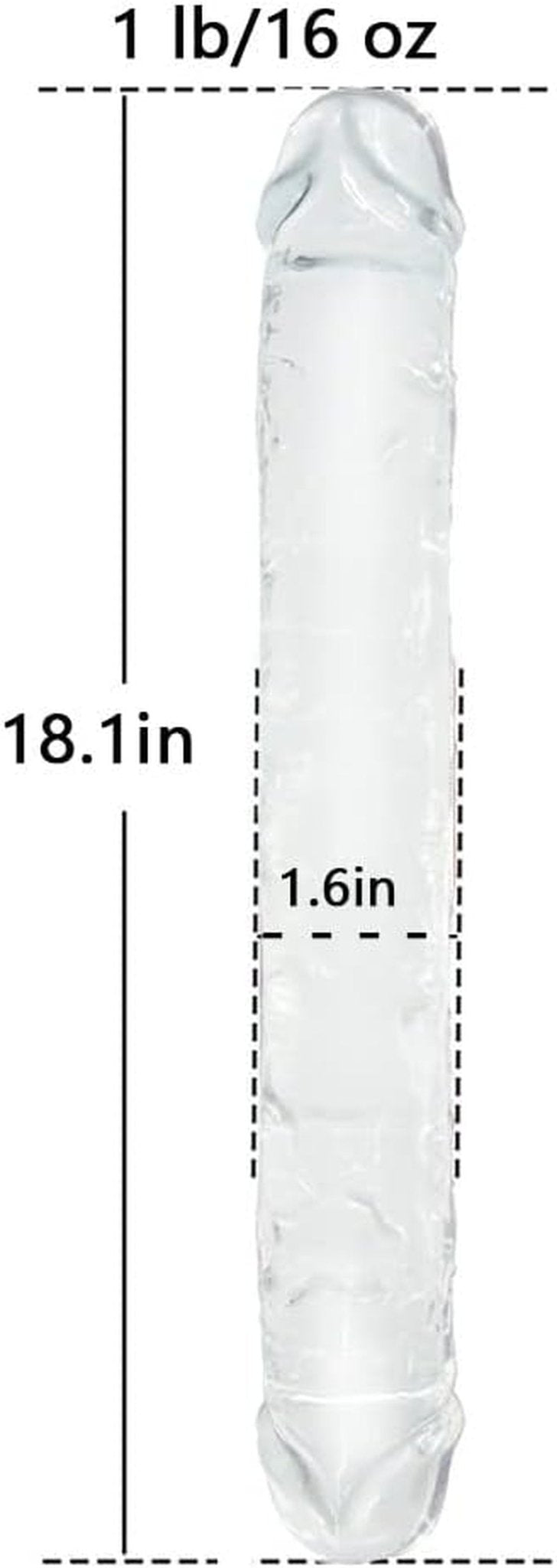 TitanFlex 18” Double-Ended Dildo Thick Flexible