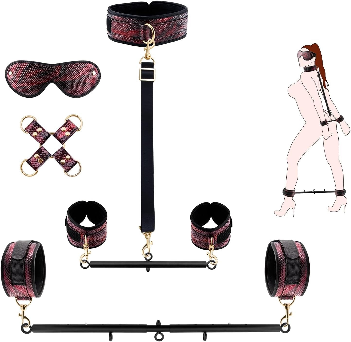 FlexLink Adjustable Leg Spreader Restraint Kit