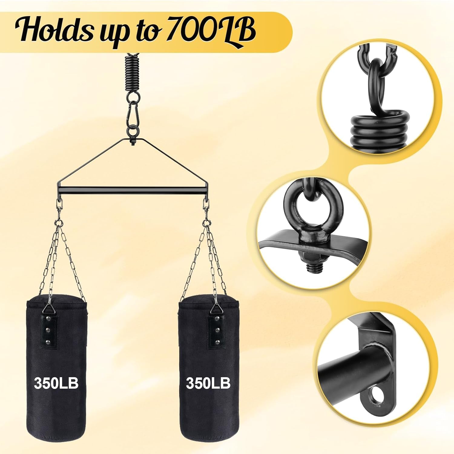 AureX 360° Ceiling Sex Swing 700lb Heavy Duty
