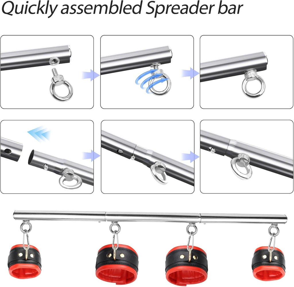 CrimsonSteel Red Stainless Steel Spreader Bar Kit