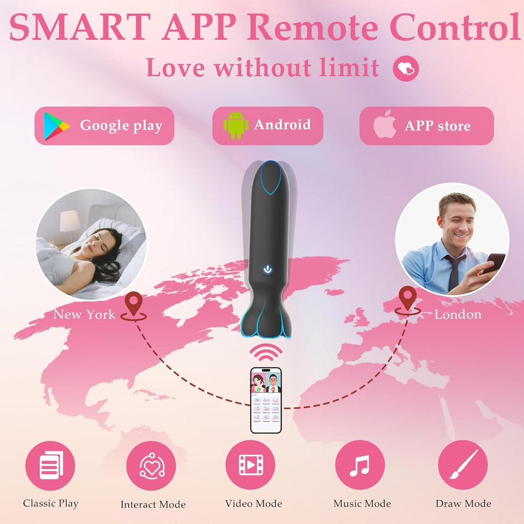 NoirSync App Control Bullet Vibrator 9 Modes Waterproof Quiet