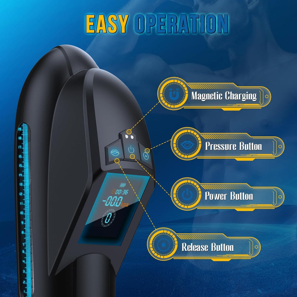 AquaPulse Penis Pump 9 Modes Waterproof Trainer