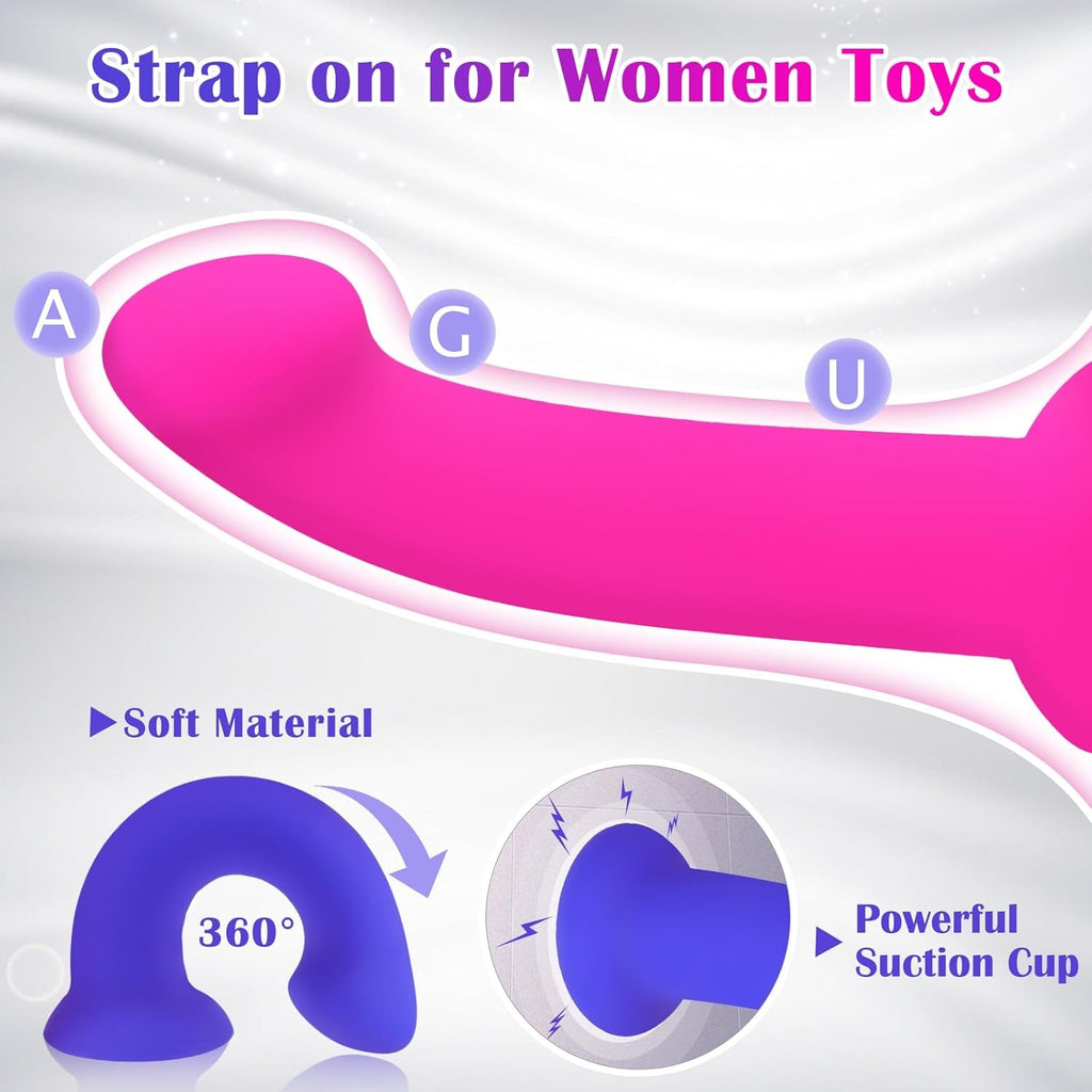 TriFit Adjustable Strap-On Harness with 3 Dildos