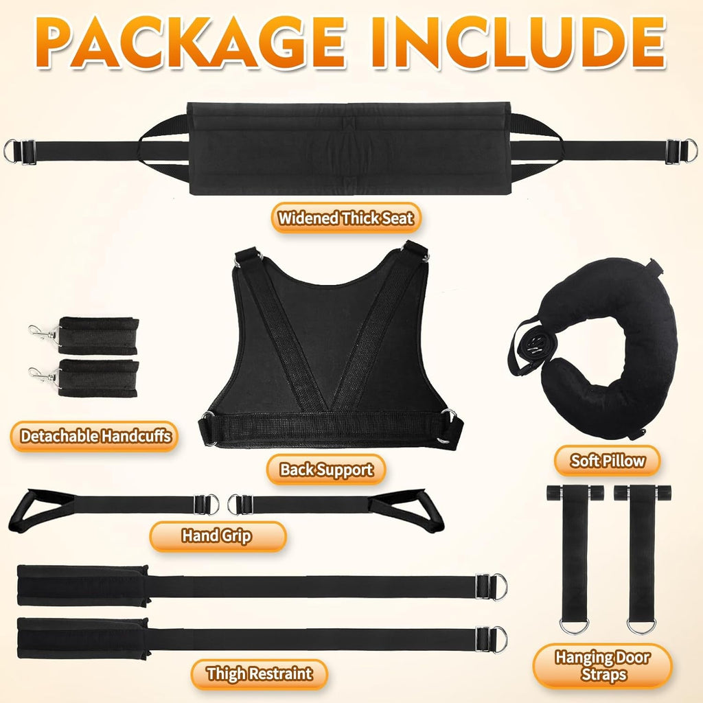 ComfortBond Adjustable BDSM Door Swing with Padding