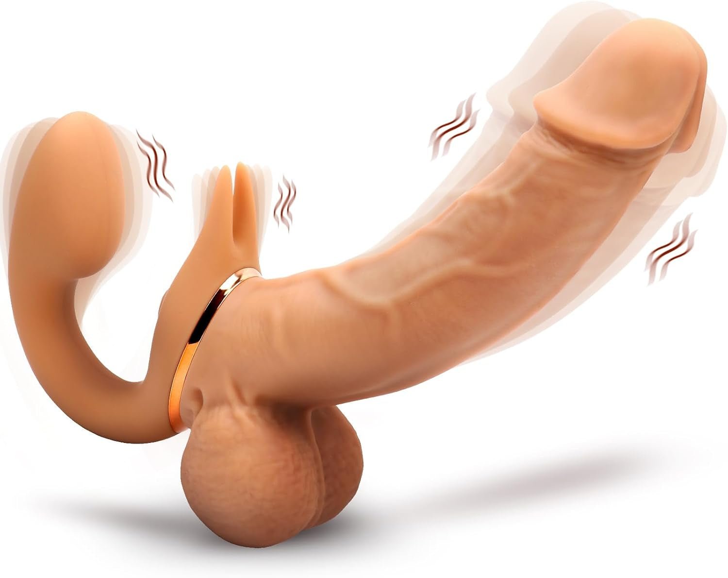 EchoFlex Rotating Strapless Strap On Vibrator