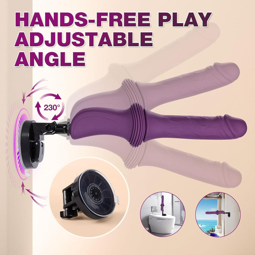 FlexExtend Heated Thrusting Dildo with Suction Base