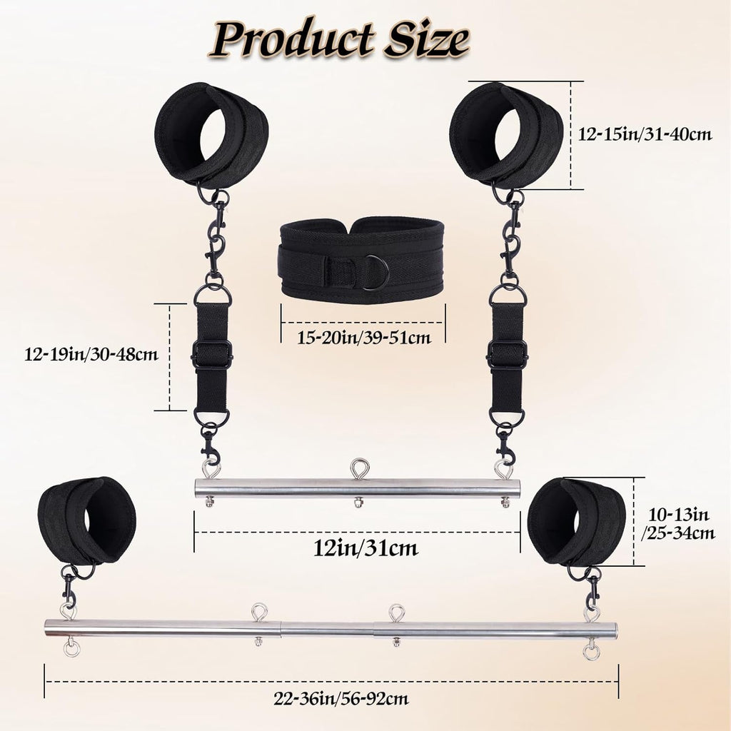 SilverFeather Spreader Bar BDSM Kit