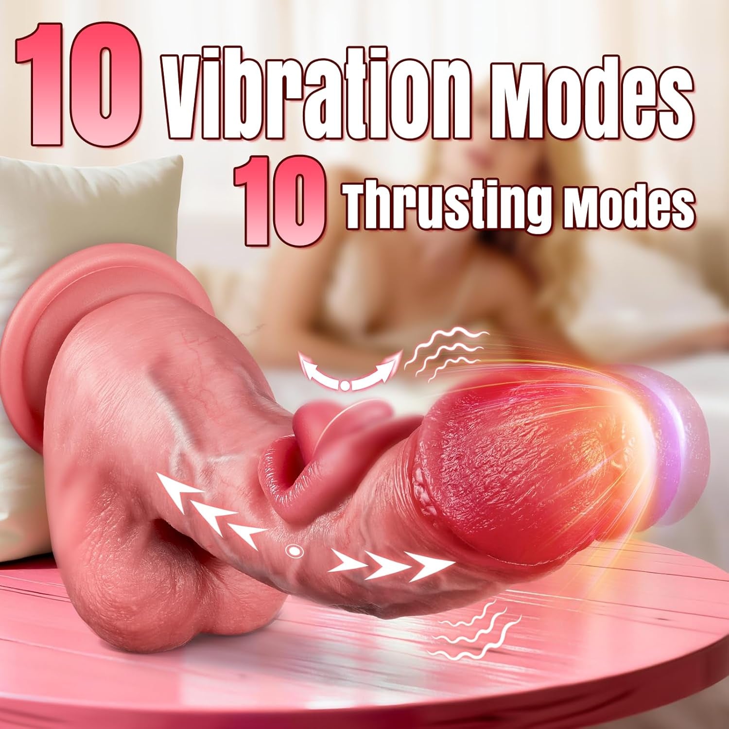 OccluraX AI Thrusting Dildo 10 Bite 10 Thrust Modes