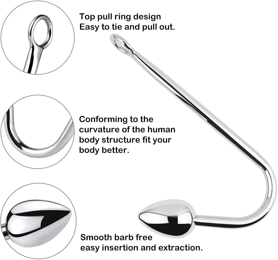 HeartSteel Stainless Steel Anal Hook 3 Balls