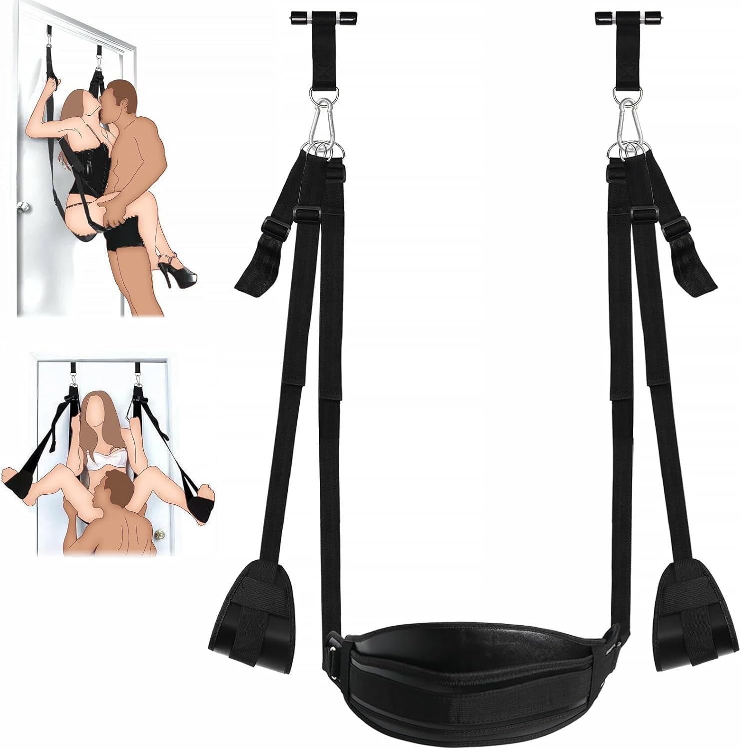 SilvarisX Door Sex Swing with Seat 300lb